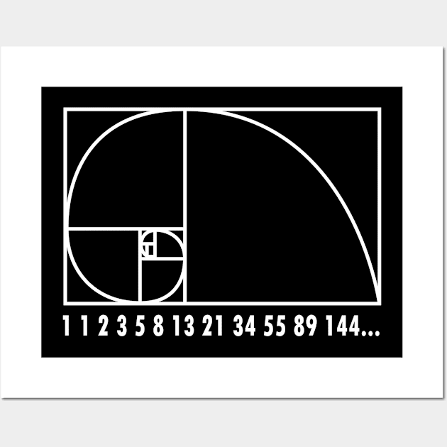 Math fibonacci geometry school gift Wall Art by Fantasy Designer